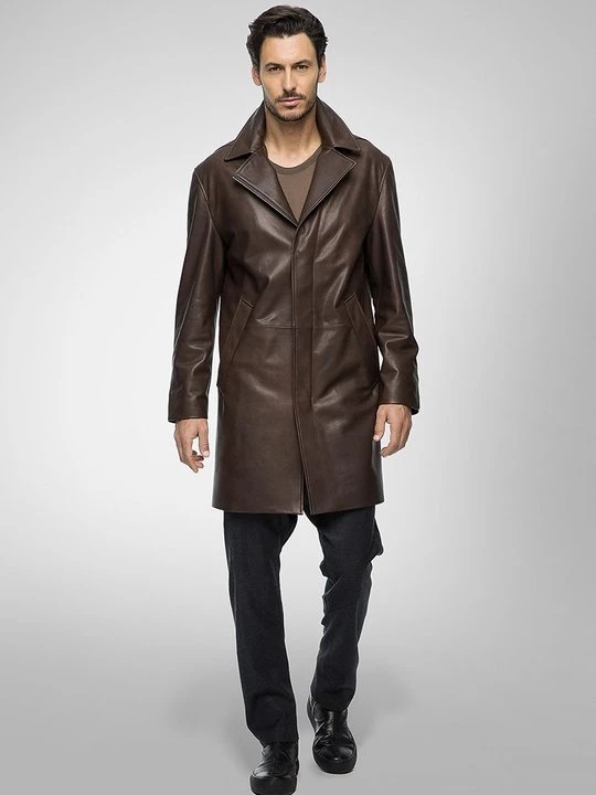 Foto van product Leren jas Vespucci by VSP bruin