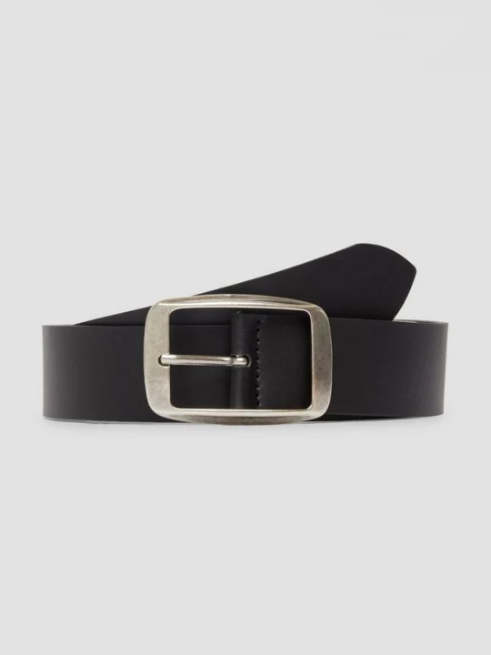 Foto van product Leren riem met hoekige gesp s.Oliver zwart
