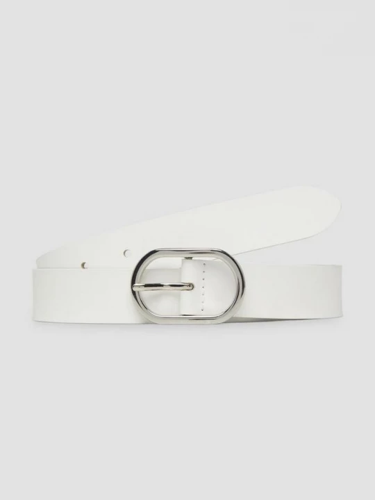 Foto van product Leren riem met logodetail s.Oliver crème