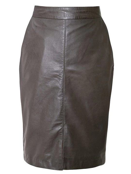 Foto van product Leren rok Le Temps Des Cerises bruin