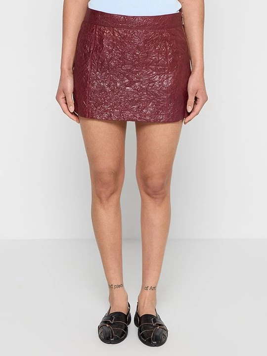 Foto van product Leren rok Michael Kors rood