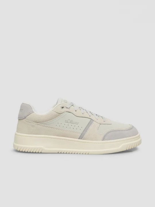 Foto van product Leren sneaker met plateauzool s.Oliver