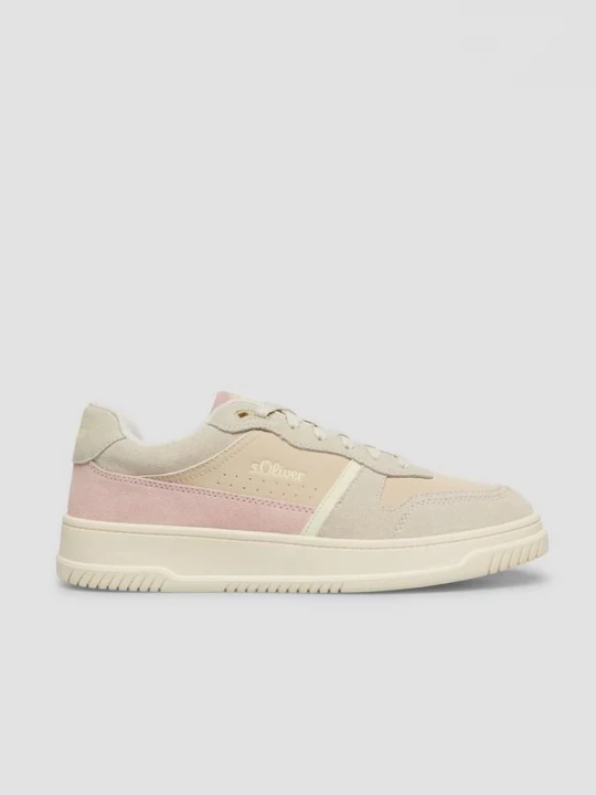 Foto van product Leren sneaker met plateauzool s.Oliver