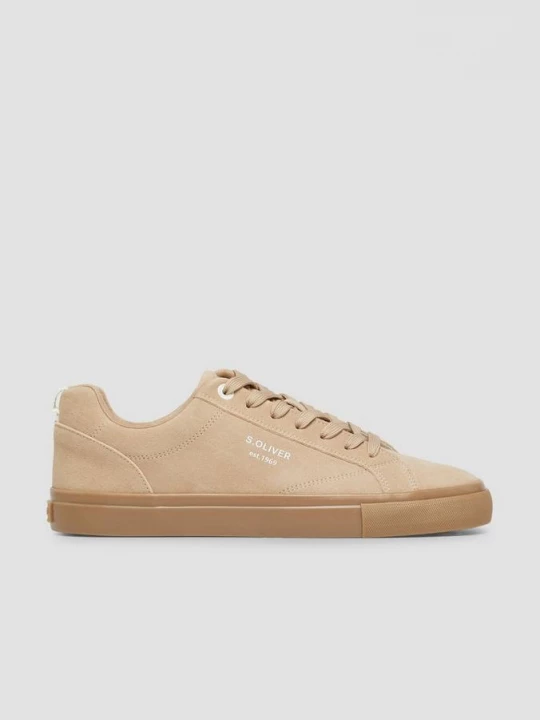 Foto van product Leren sneakers met veters s.Oliver beżowy