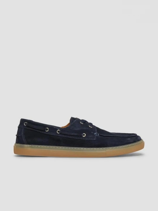 Foto van product Leren veterschoen in mocassin-stijl s.Oliver blauw