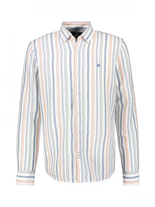 Foto van product LERROS Overhemd beige / blauw / pink / wit