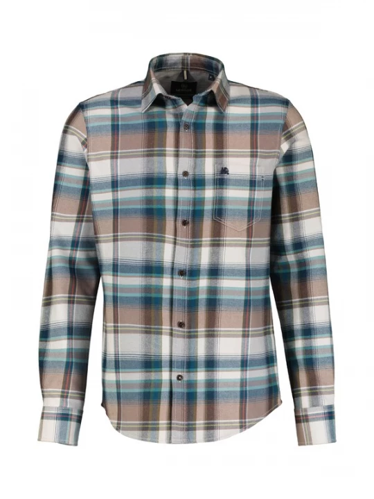 Foto van product LERROS Overhemd beige / blauw / wit