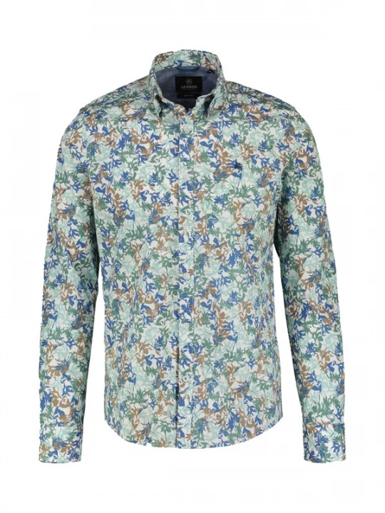 Foto van product LERROS Overhemd blauw / bruin / groen
