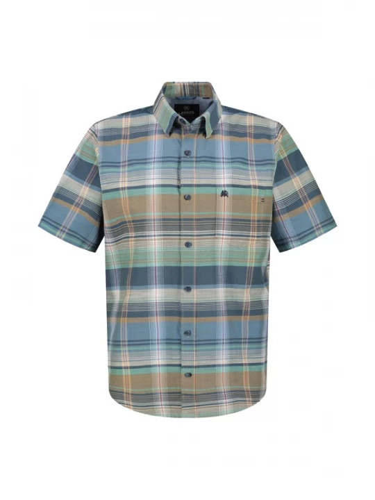 Foto van product LERROS Overhemd blauw / grijs / groen / wit