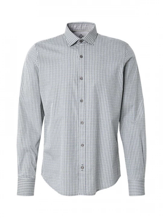 Foto van product LERROS Overhemd blauw / olijfgroen / zwart / wit