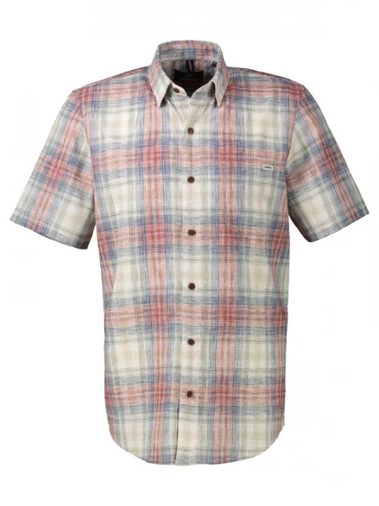 Foto van product LERROS Overhemd blauw / rood