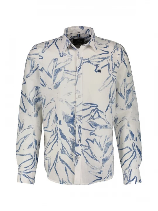 Foto van product LERROS Overhemd blauw / wit