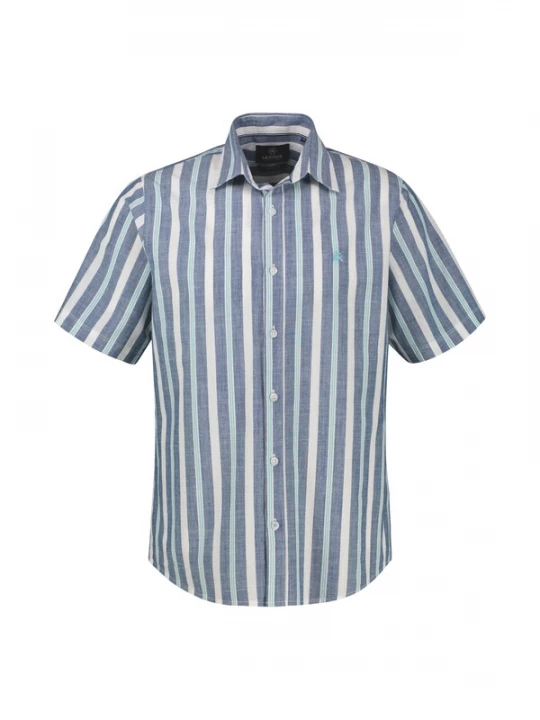 Foto van product LERROS Overhemd blauw / wit