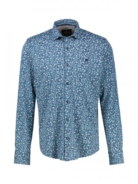 Foto van product LERROS Overhemd blauw / wit