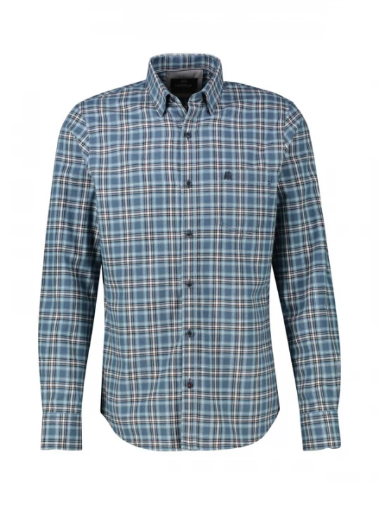 Foto van product LERROS Overhemd blauw / zwart / wit
