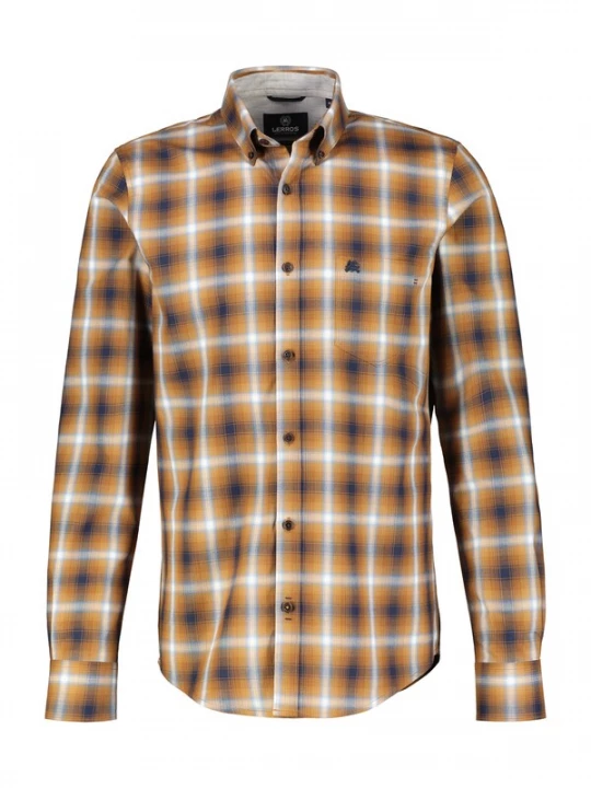 Foto van product LERROS Overhemd bruin / zwart / wit