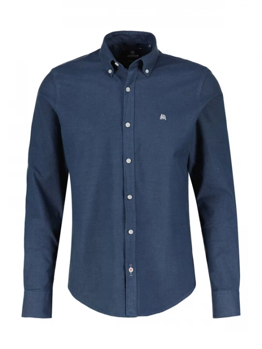 Foto van product LERROS Overhemd donkerblauw / lichtgrijs