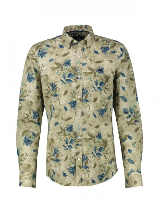 Foto van product LERROS Overhemd groen / gemengde kleuren
