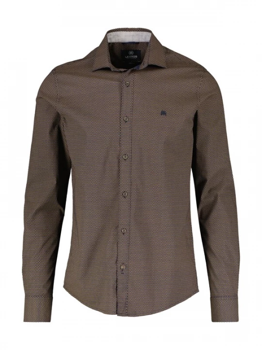 Foto van product LERROS Overhemd navy / bruin