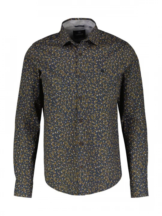 Foto van product LERROS Overhemd navy / groen / wit