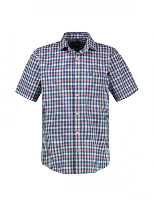 Foto van product LERROS Overhemd navy / rood / wit
