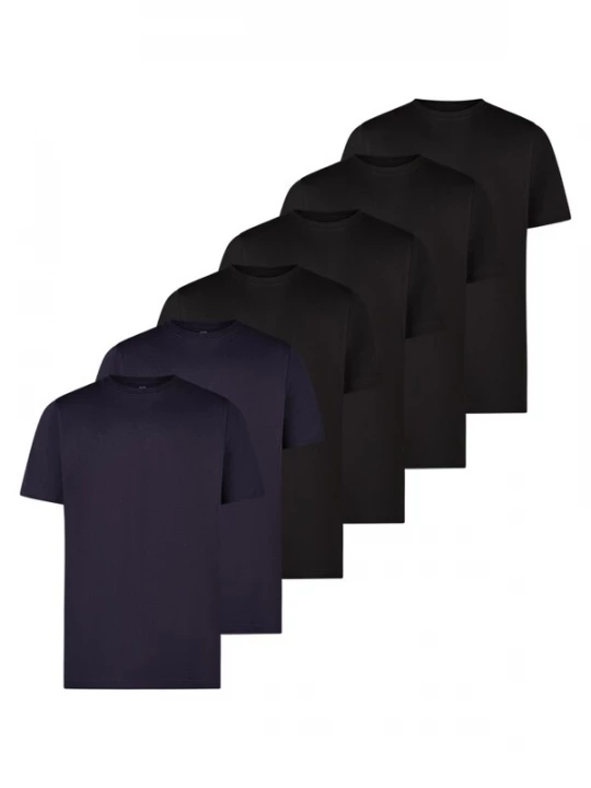Foto van product LERROS Shirt 'Basic' zwart gemêleerd