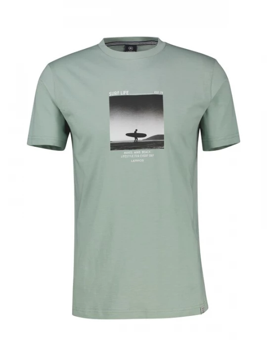 Foto van product LERROS Shirt grijs / groen / zwart / wit