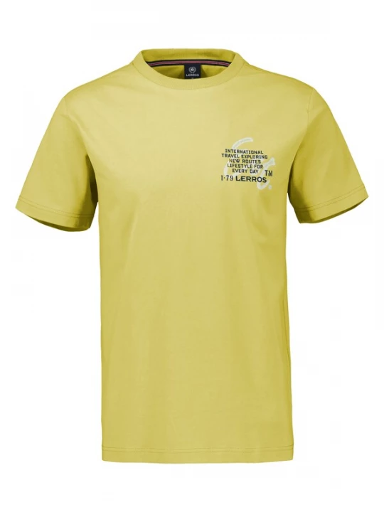 Foto van product LERROS Shirt lichtgeel / pastelgroen / zwart