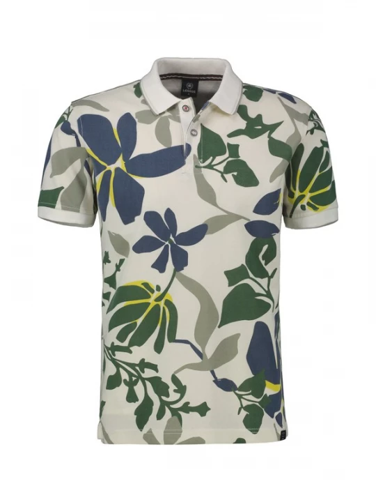 Foto van product LERROS Shirt navy / geel / groen / wit