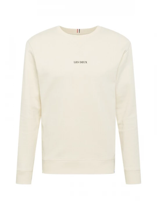 Foto van product Les Deux Sweatshirt 'Lens' lichtbeige / zwart