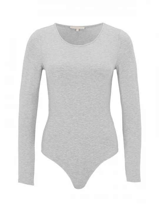 Foto van product Les Lunes Shirt body 'ALENA' lichtgrijs / grijs gemêleerd