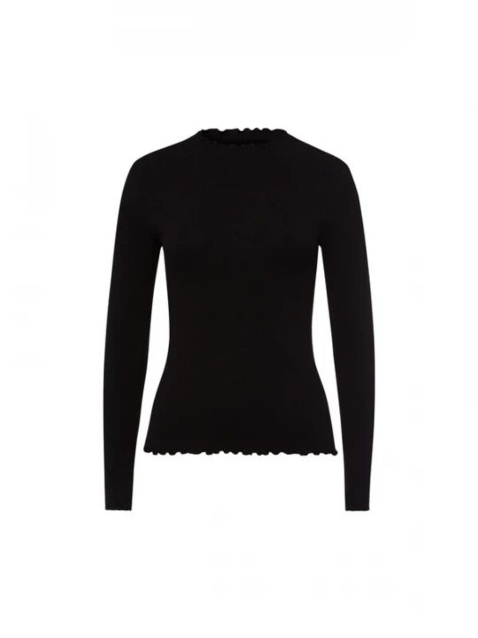 Foto van product Les Lunes Shirt 'Fleur' zwart