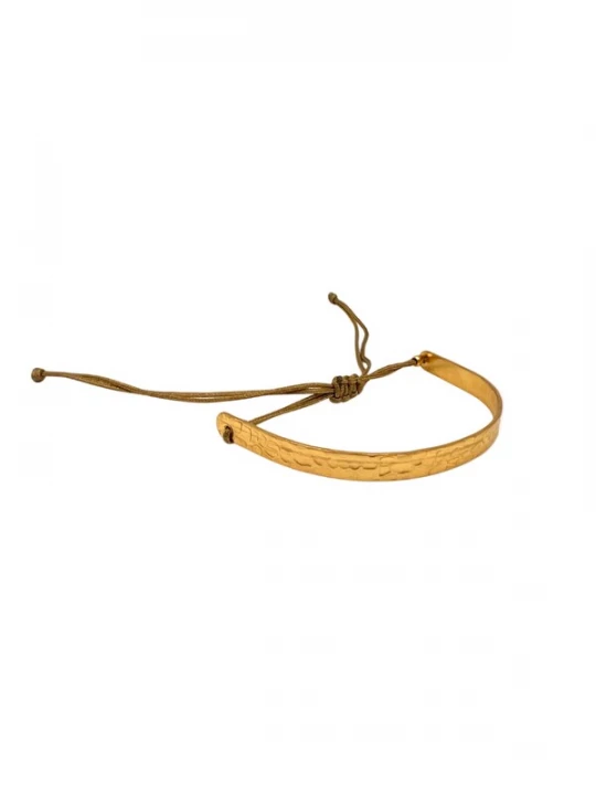 Foto van product Les Reines Armband 'Golden Clay Elegance' goud