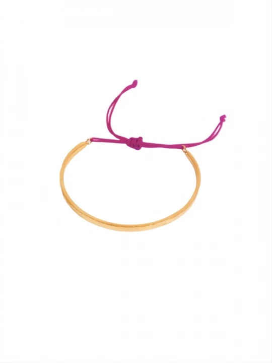 Foto van product Les Reines Armband 'Rosy-Purple Elegance' goud
