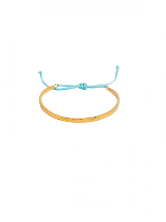 Foto van product Les Reines Armband 'Turqoise Elegance' goud