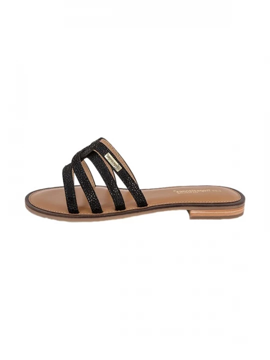 Foto van product Les Tropéziennes Sandaal 'Hasturia-Ledersandalen' zwart Les Tropeziennes