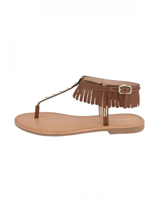 Foto van product Les Tropéziennes Sandaal 'Hataly-Ledersandalen' bruin Les Tropeziennes