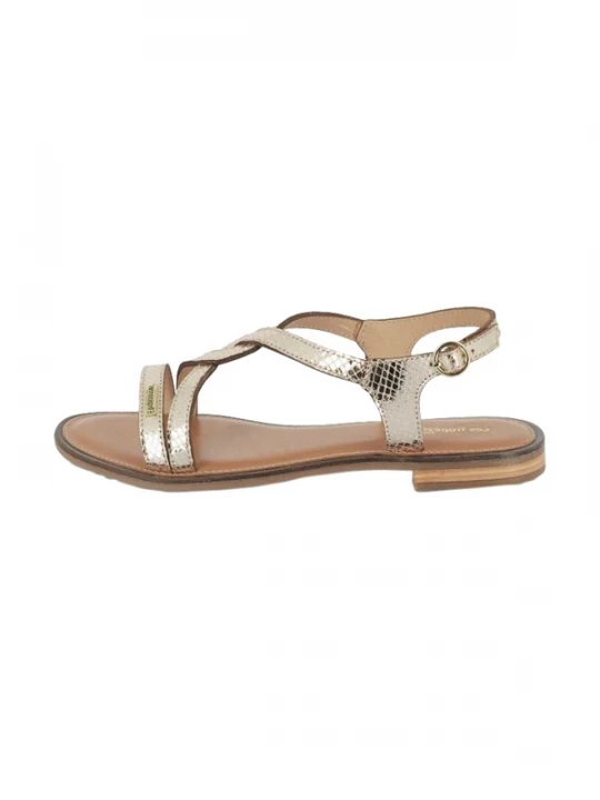 Foto van product Les Tropéziennes Sandaal 'Ledersandalen „Les Hastral“' goud Les Tropeziennes