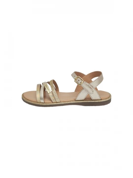 Foto van product Les Tropéziennes Sandalen 'Flache Ledersandale „Inaya“' goud Les Tropeziennes