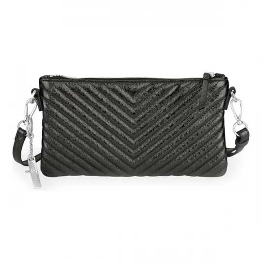 Foto van product Les Visionnaires Clutch 'Alice' donkergrijs