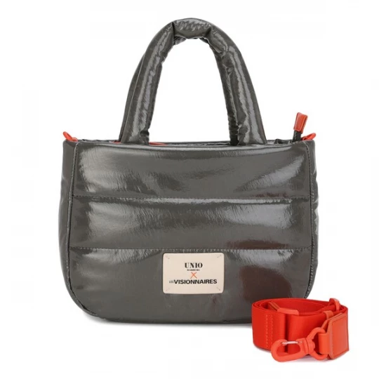 Foto van product Les Visionnaires Schoudertas 'Unio Cortina' antraciet / rood