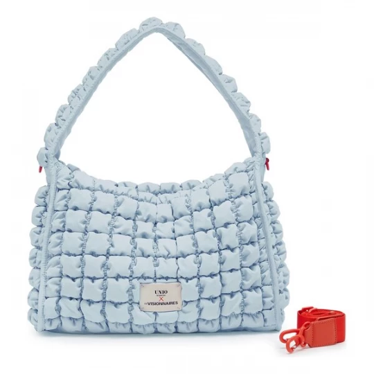 Foto van product Les Visionnaires Schoudertas 'Unio Hobo' lichtblauw