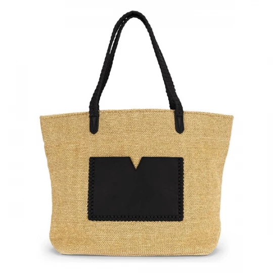 Foto van product Les Visionnaires Shopper 'Nea ' lichtbruin / zwart