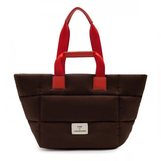 Foto van product Les Visionnaires Shopper 'Unio Tokio' donkerbruin