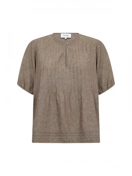 Foto van product Levete Room Shirt ' LR-NAJA ' grijs gemêleerd