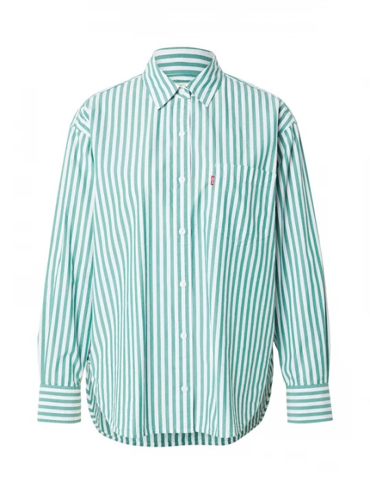 Foto van product LEVI'® Blouse 'HARLIE BOYFRIEND' mintgroen / offwhite Levi's