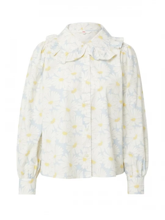 Foto van product LEVI'® Blouse 'Karina Collar Blouse' lichtblauw / geel / wit Levi's