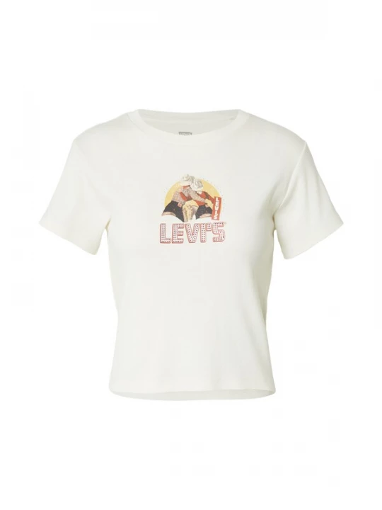 Foto van product LEVI'® Shirt 'Essential' beige / lichtgeel / lichtrood / wit Levi's
