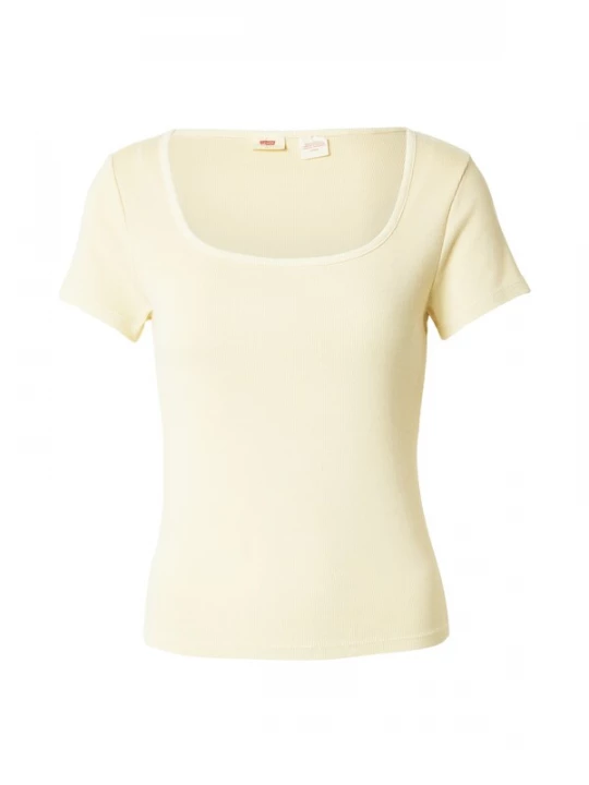 Foto van product LEVI'® Shirt 'Essential Square Neck Tee' pasteelgeel Levi's