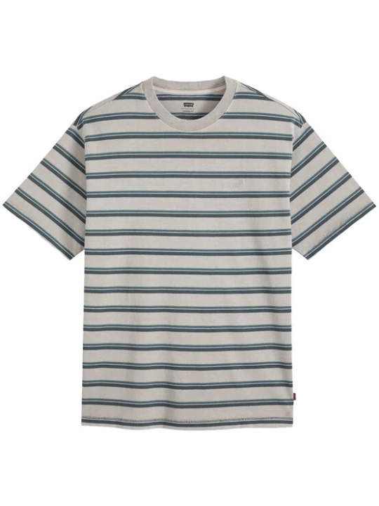 Foto van product LEVI'® Shirt 'RED TAB' lichtgeel / antraciet / greige / smaragd Levi's
